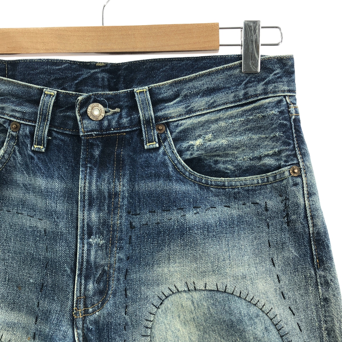 LEVI'S VINTAGE CLOTHING LVC / リーバイスヴィンテージクロージング 501ZXX ダメージ加工 セルビッチ デニムパンツ