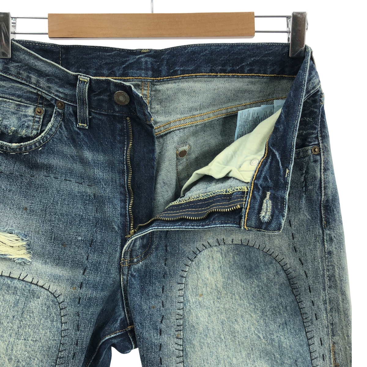 LEVI'S VINTAGE CLOTHING LVC / リーバイスヴィンテージクロージング 501ZXX ダメージ加工 セルビッチ デニムパンツ