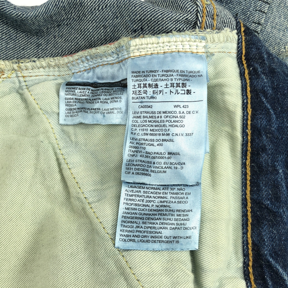 LEVI'S VINTAGE CLOTHING LVC / リーバイスヴィンテージクロージング 501ZXX ダメージ加工 セルビッチ デニムパンツ