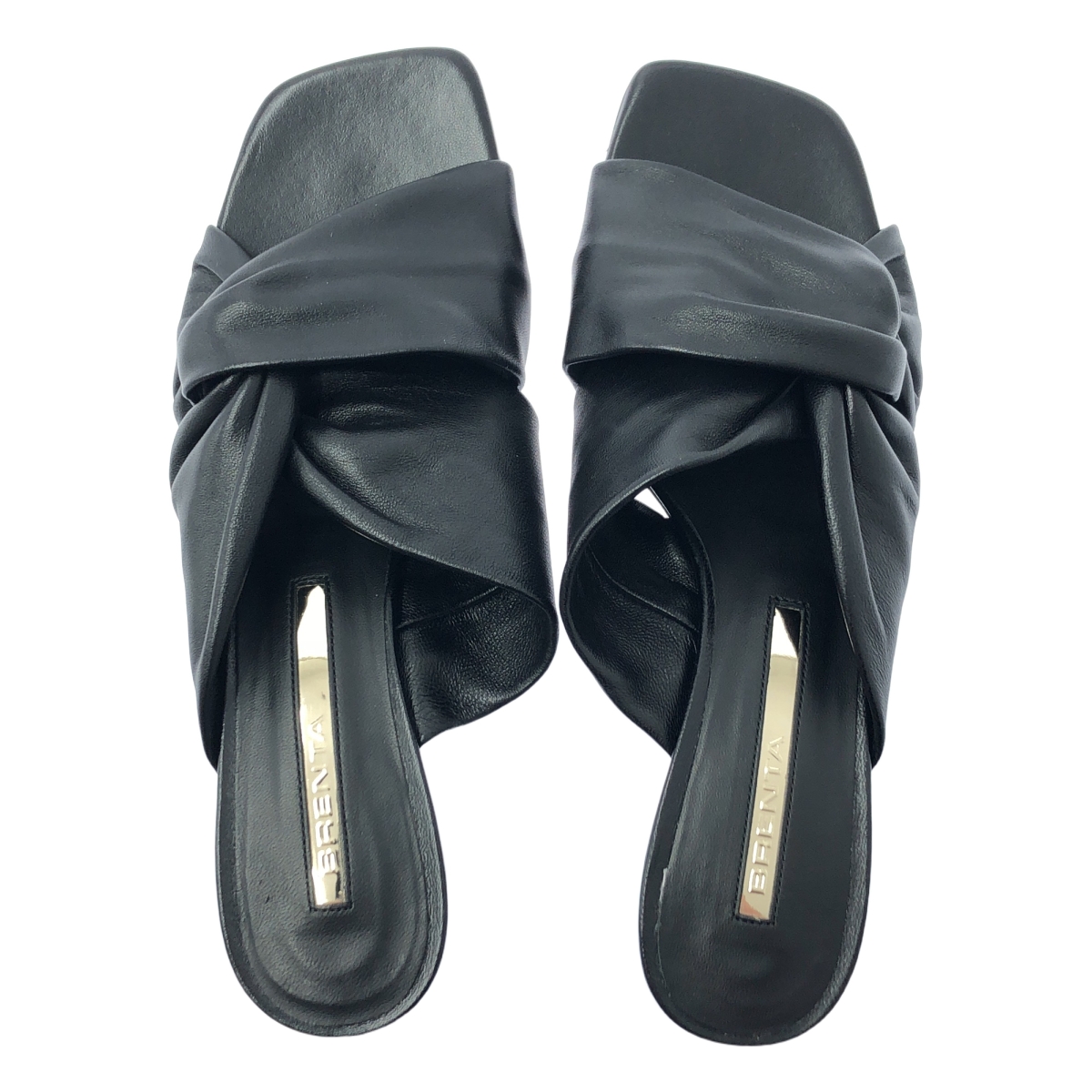 その他 クロスレザー ミュールサンダル