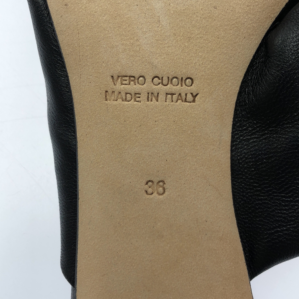 その他 クロスレザー ミュールサンダル