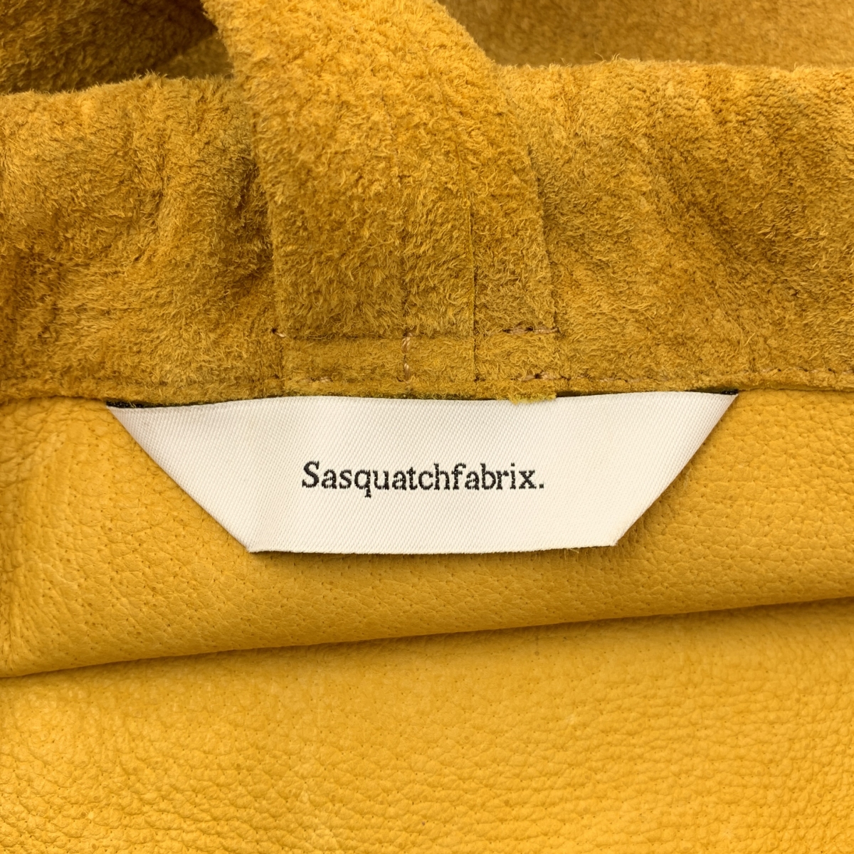 Sasquatchfabrix. / サスクワッチファブリックス LEATHER HELMET BAG スエード 巾着 バッグ