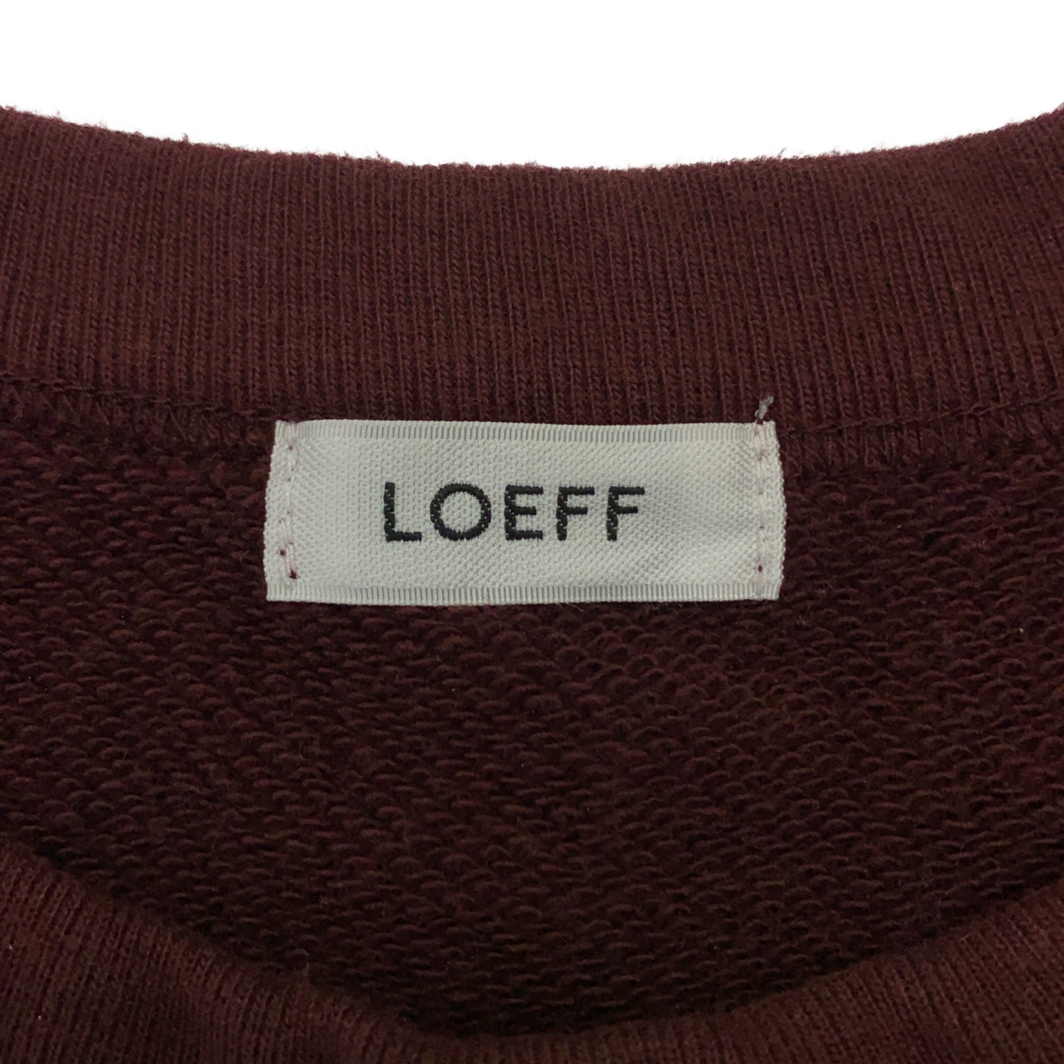 LOEFF / ロエフ コットン クルーネック スウェット トレーナー
