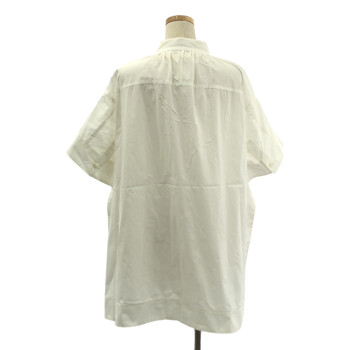 その他 スタンドカラー ボリューム ブラウス