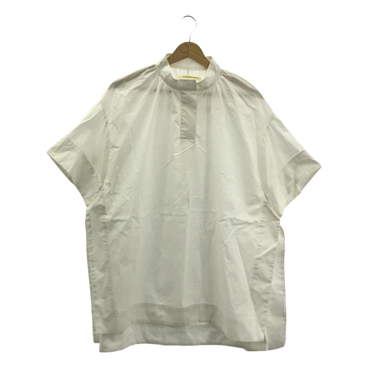 その他 スタンドカラー ボリューム ブラウス