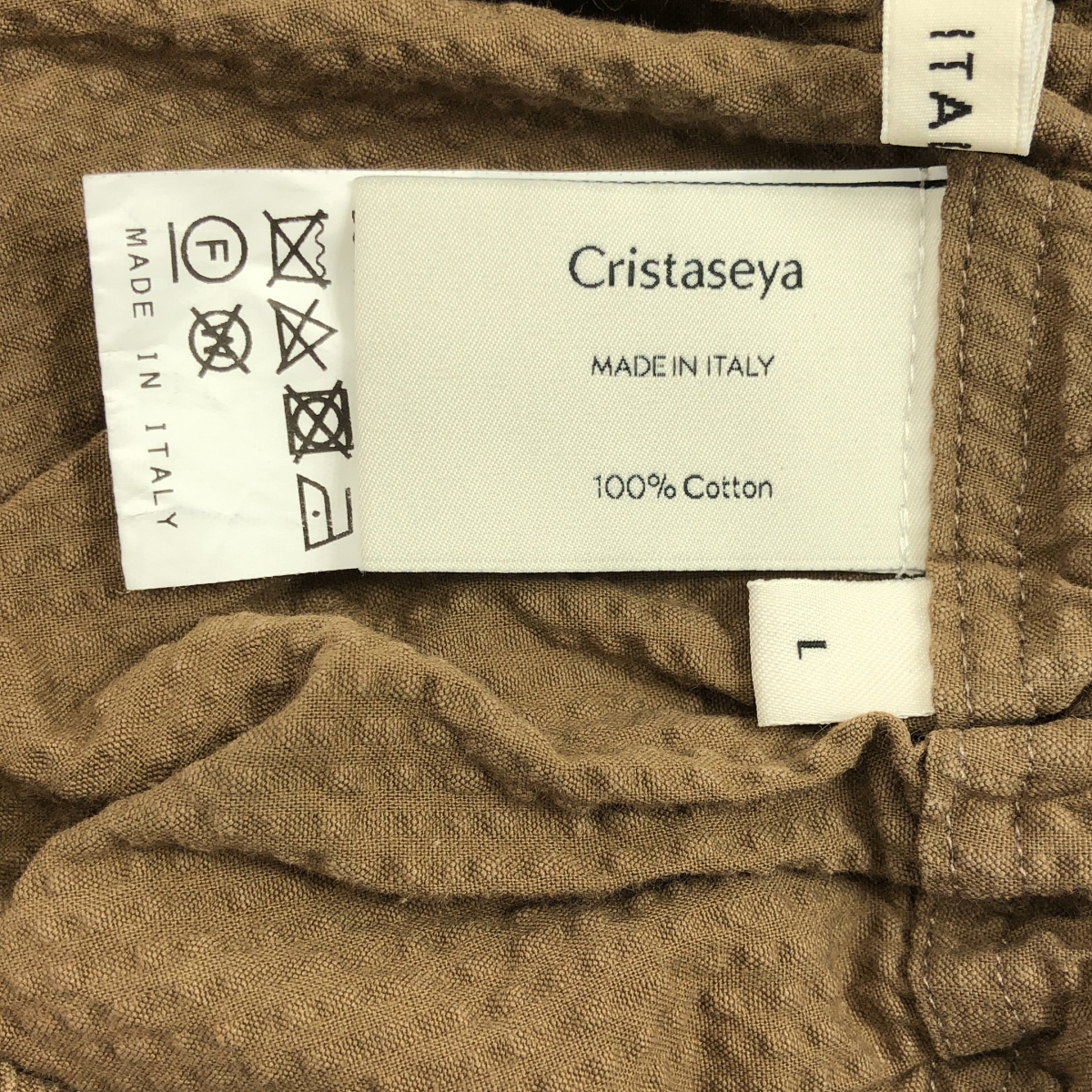 Cristaseya / クリスタセヤ コットン シアサッカー ショートパンツ