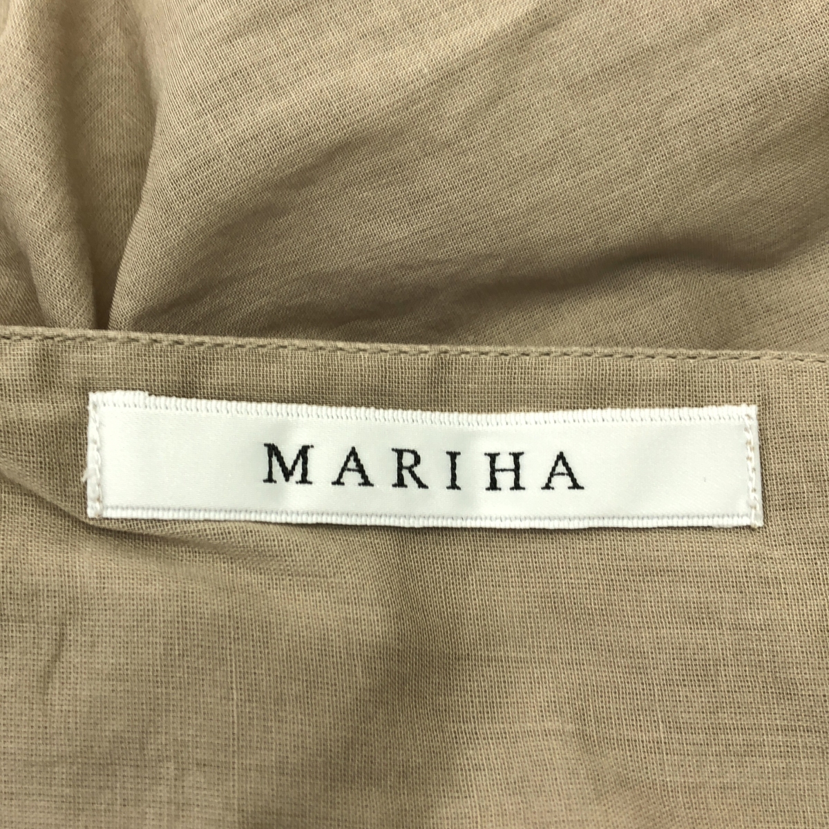 MARIHA / マリハ 夏の光のドレス / ウエストギャザー ボリューム ワンピース / 裏地付き