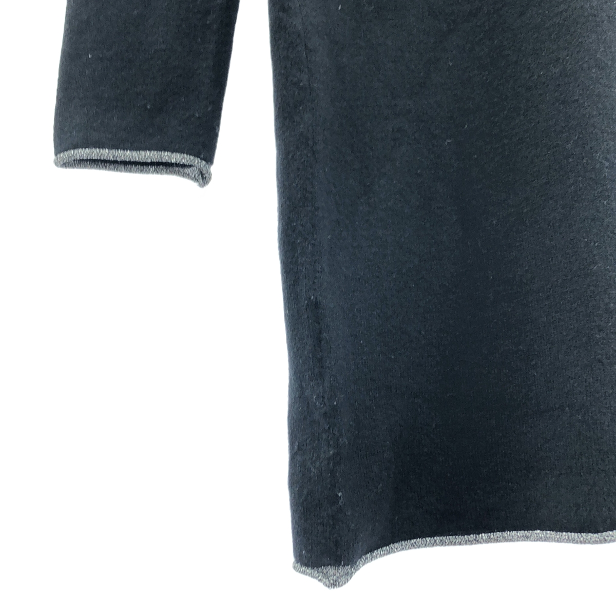 lucien pellat-finet / ルシアンペラフィネ カシミヤ スカル エンブロイダリー Vネック ニット ワンピース