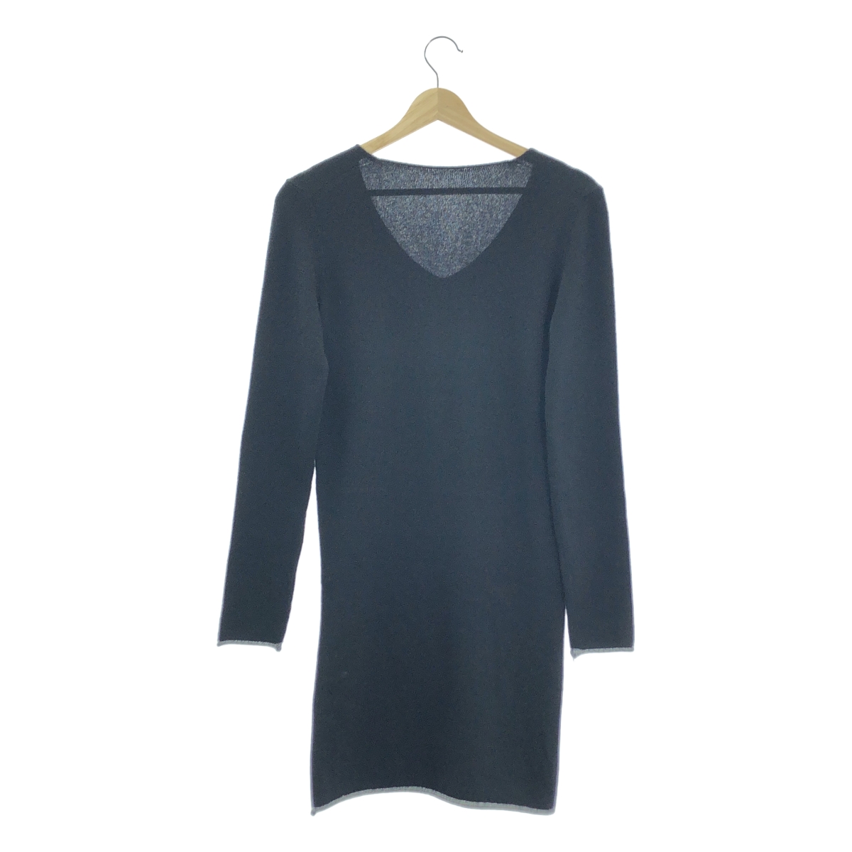 lucien pellat-finet / ルシアンペラフィネ カシミヤ スカル エンブロイダリー Vネック ニット ワンピース