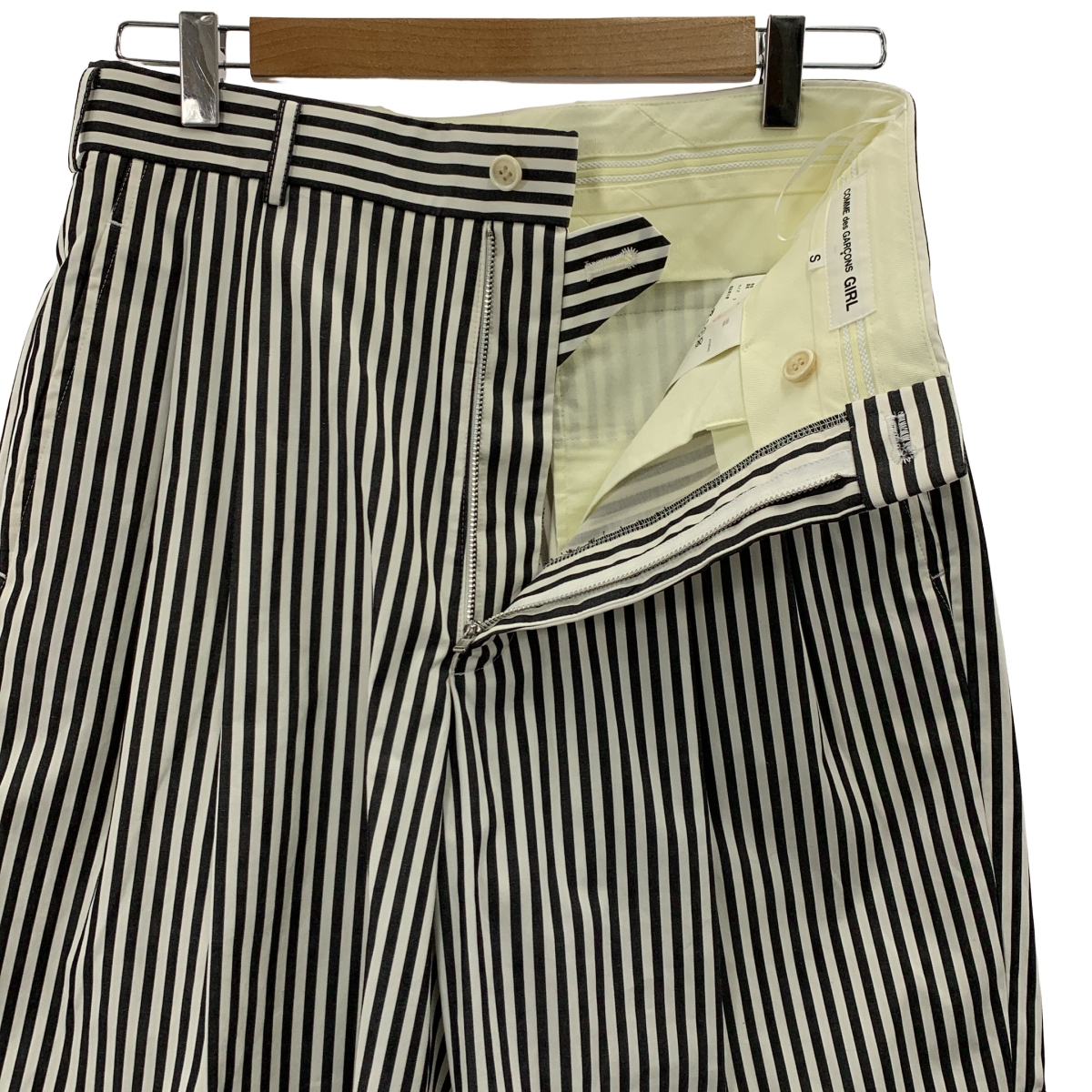 COMME des GARCONS GIRL / コムデギャルソンガール コットン ストライプ ハーフパンツ