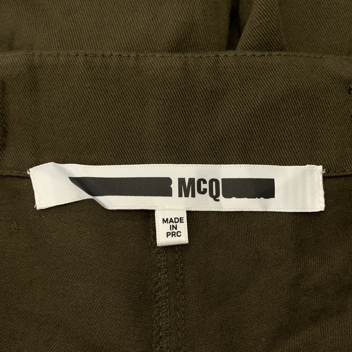 McQ / マックキューアレキサンダーマックイーン コットン ミリタリー ワインド パンツ