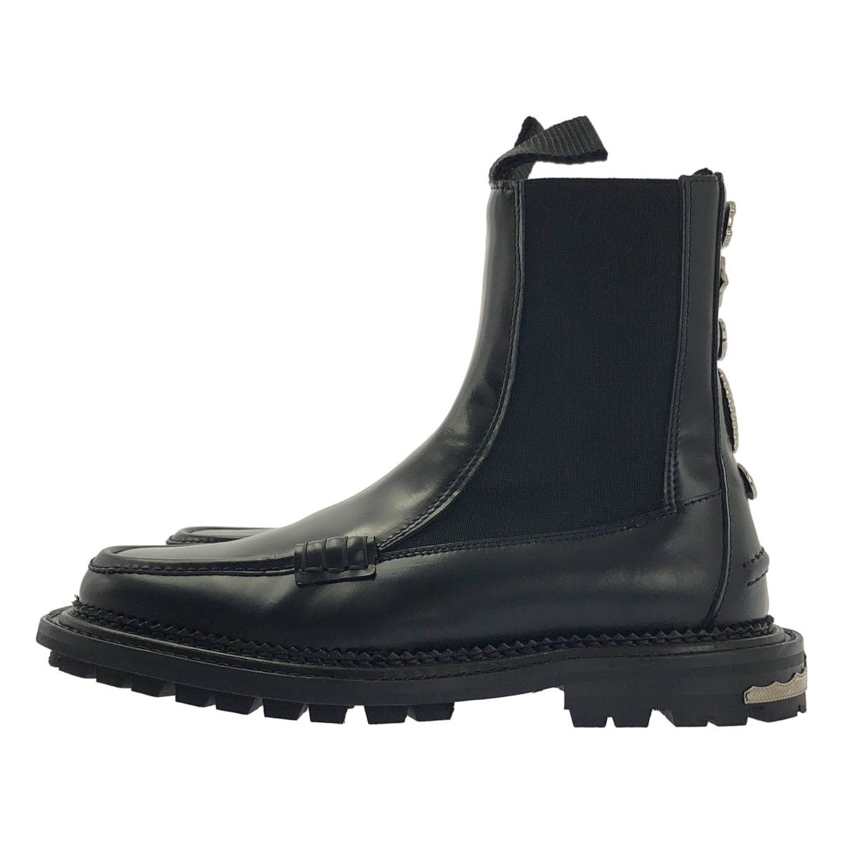 TOGA PULLA / トーガプルラ Stud-Embellished Leather Ankle Boot / レザー コンチョ サイドゴア チェルシーブーツ