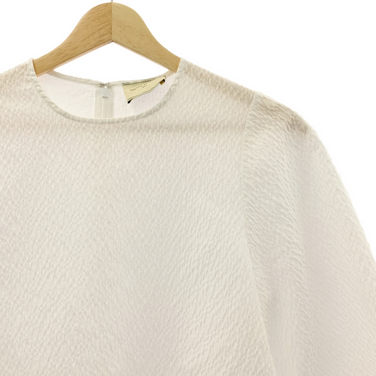 UNITED ARROWS / ユナイテッドアローズ エアリージャカード ペプラム 9SL ブラウス