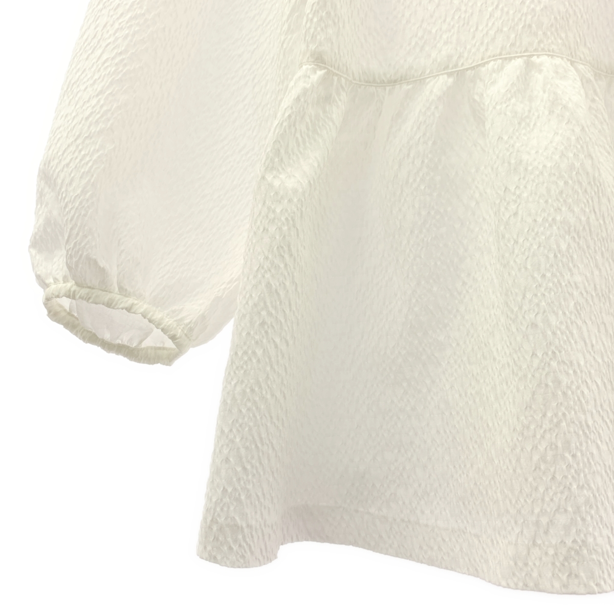 UNITED ARROWS / ユナイテッドアローズ エアリージャカード ペプラム 9SL ブラウス