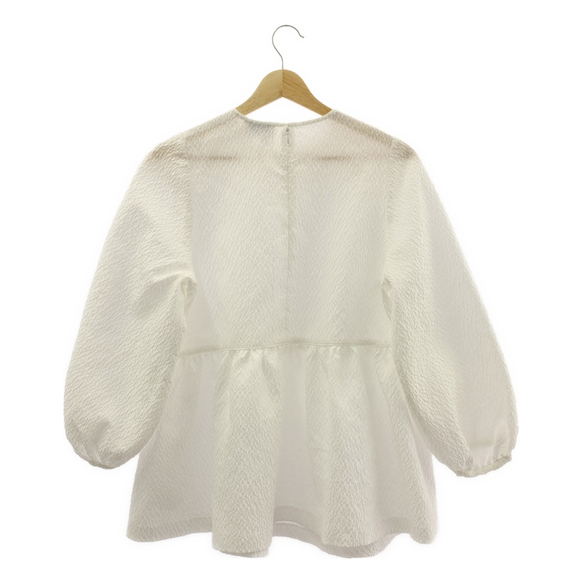 UNITED ARROWS / ユナイテッドアローズ エアリージャカード ペプラム 9SL ブラウス