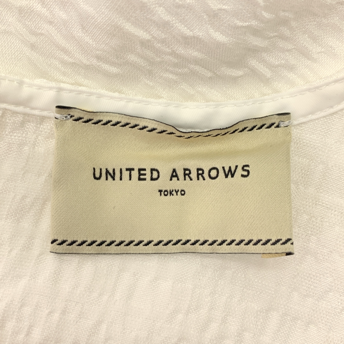 UNITED ARROWS / ユナイテッドアローズ エアリージャカード ペプラム 9SL ブラウス
