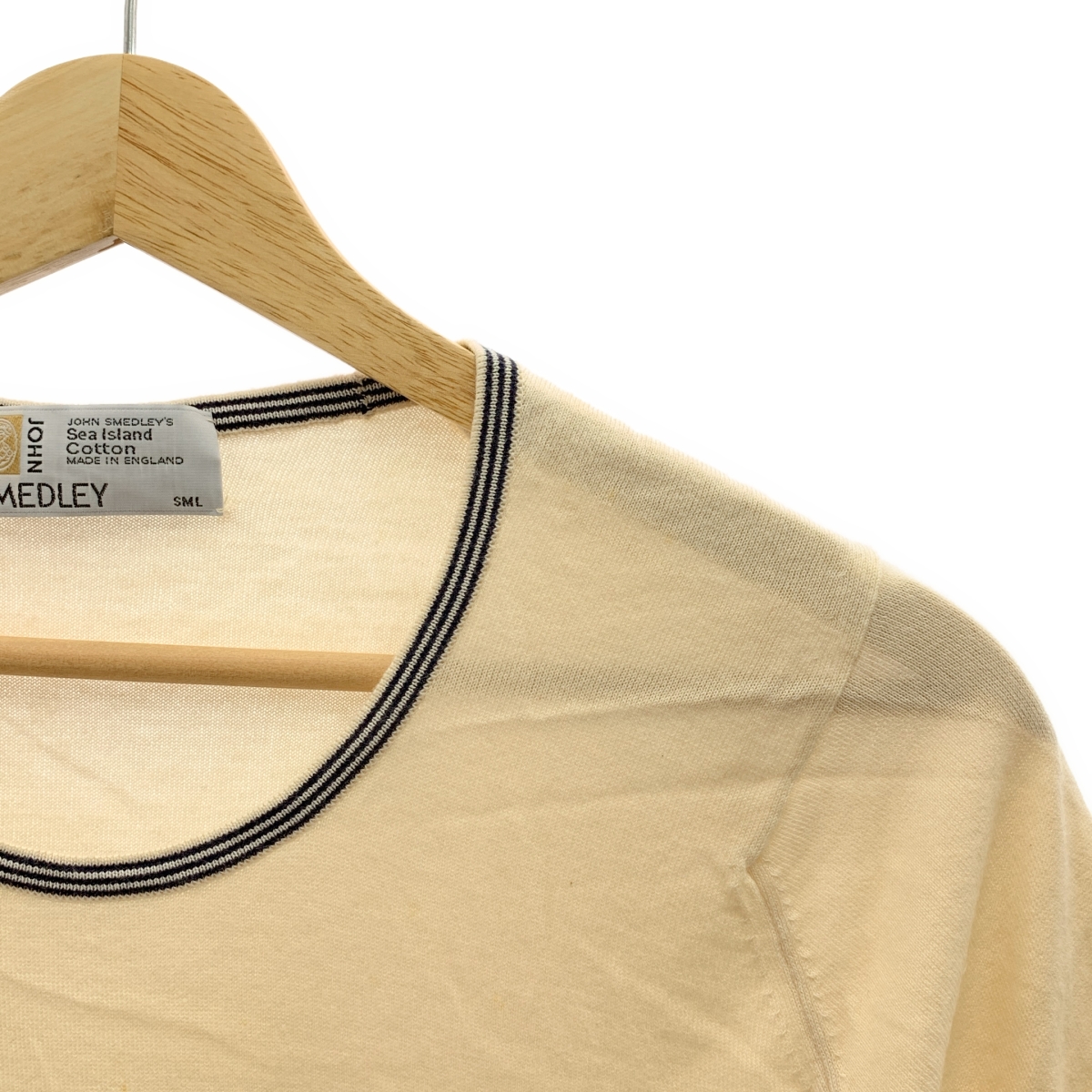 JOHN SMEDLEY / ジョンスメドレー シーアイランドコットン リブライン ニットTシャツ