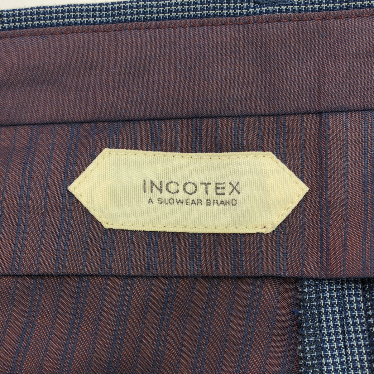 INCOTEX / インコテックス チェック スラックス パンツ