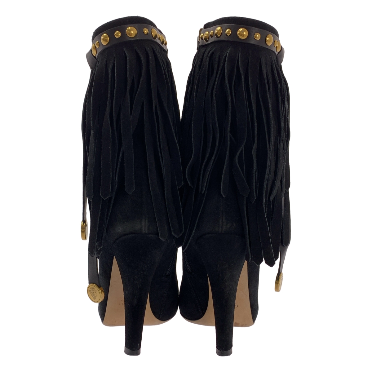 GUCCI / グッチ スエードレザー フリンジ サイドジップ ショートブーツ