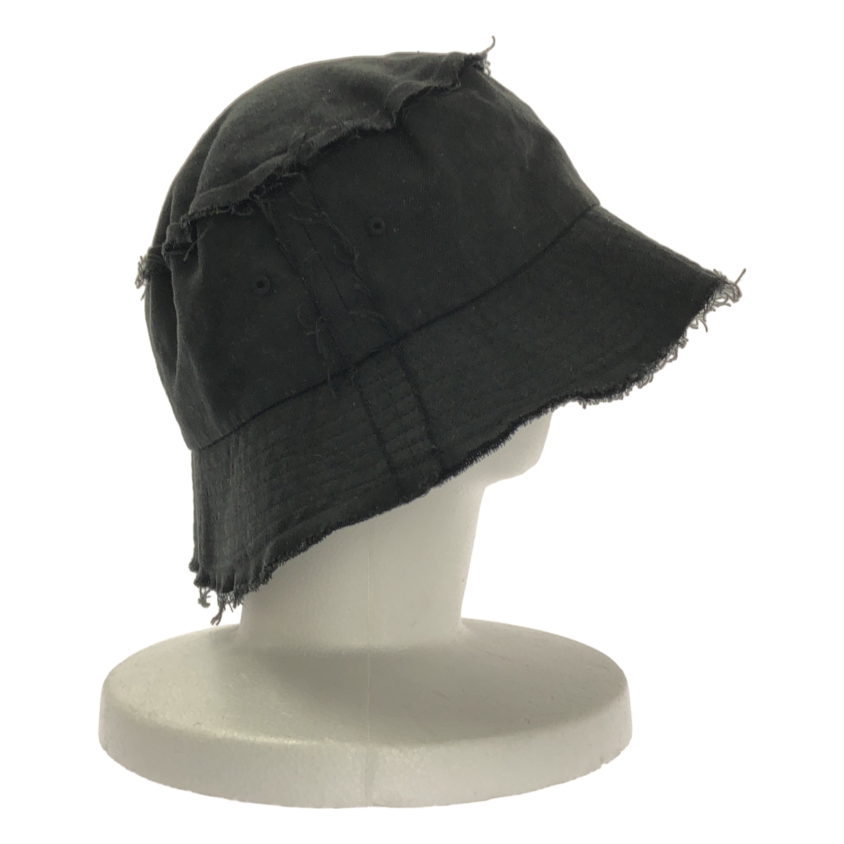 S'YTE YOHJI YAMAMOTO / サイトヨウジヤマモト Li/C Washer Twill Cut Off Long Brim Hat / カットオフ インサイドアウト バケットハット 帽子