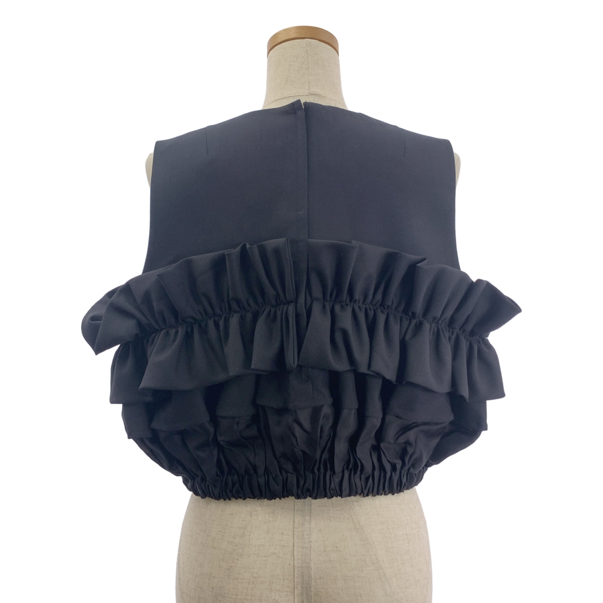noir kei ninomiya / ノワールケイニノミヤ Cropped Ruffle Top フリル ノースリーブ トップス