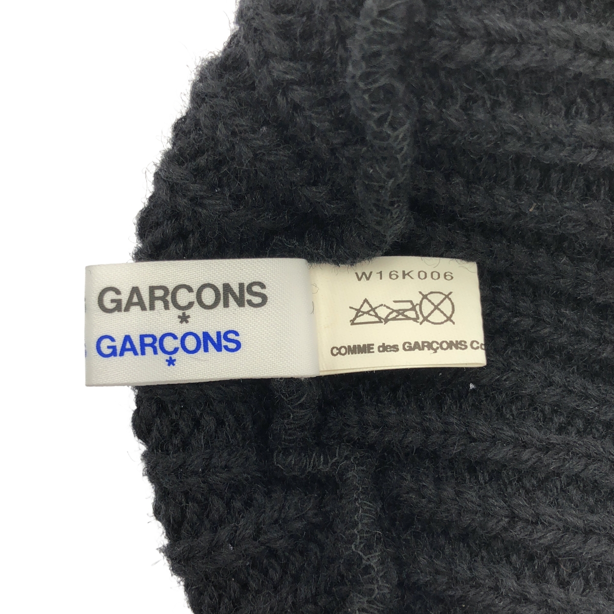 COMME des GARCONS COMME des GARCONS / コムコム ウール アシンメトリー ビーニー ニットキャップ