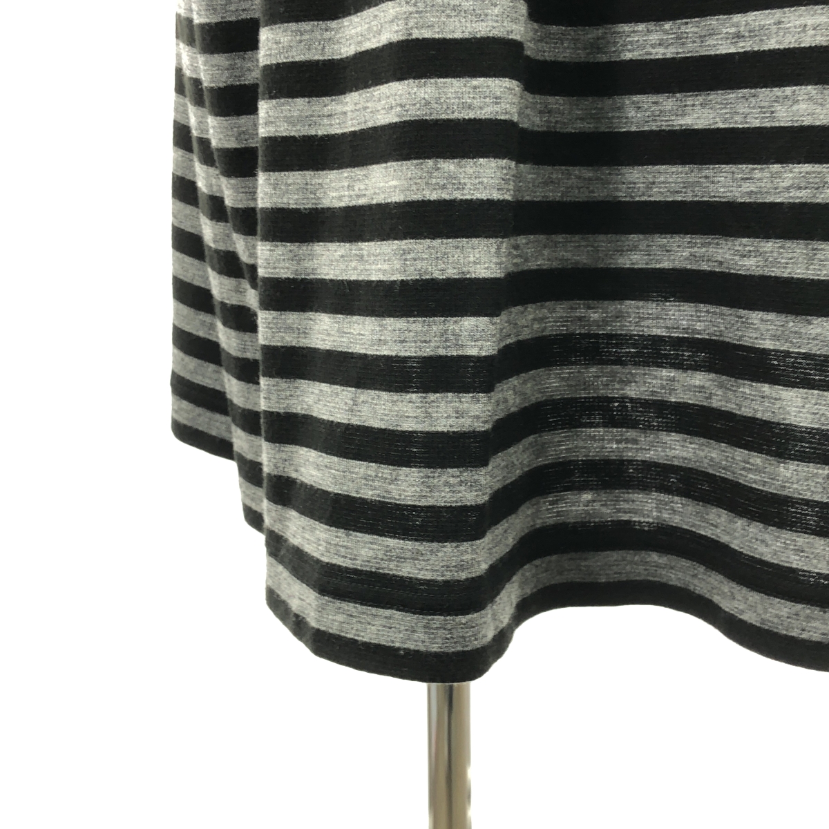 tricot COMME des GARCONS / トリココムデギャルソン フリース付け襟 ボーダー ワンピース