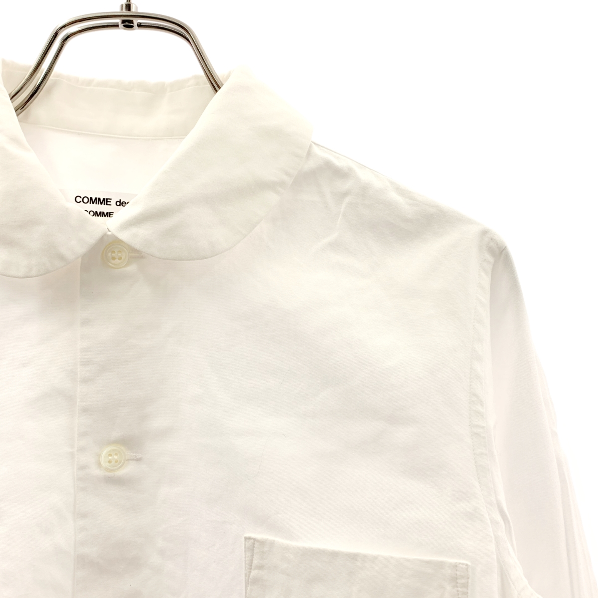 COMME des GARCONS COMME des GARCONS / コムコム ドッキング ボリュームスリーブ 丸襟 シャツ ブラウス