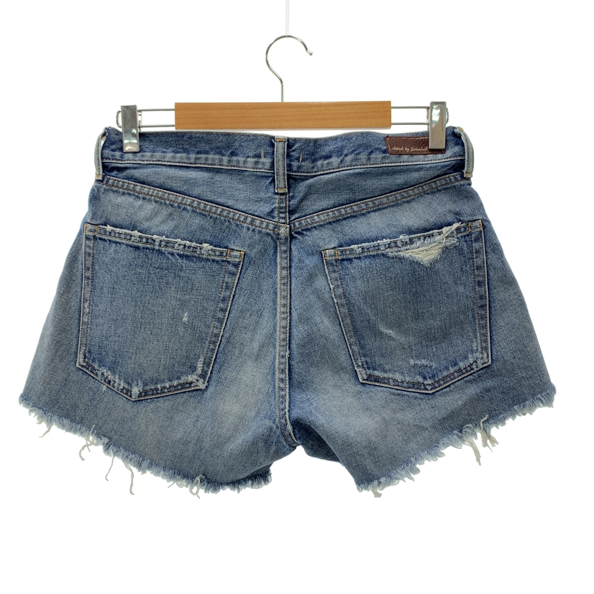 AP STUDIO / エーピーストゥディオ × ATTICK BY JOHNBULL / アティックバイジョンブル ダメージ加工 カットオフ デニム ショートパンツ ショーツ