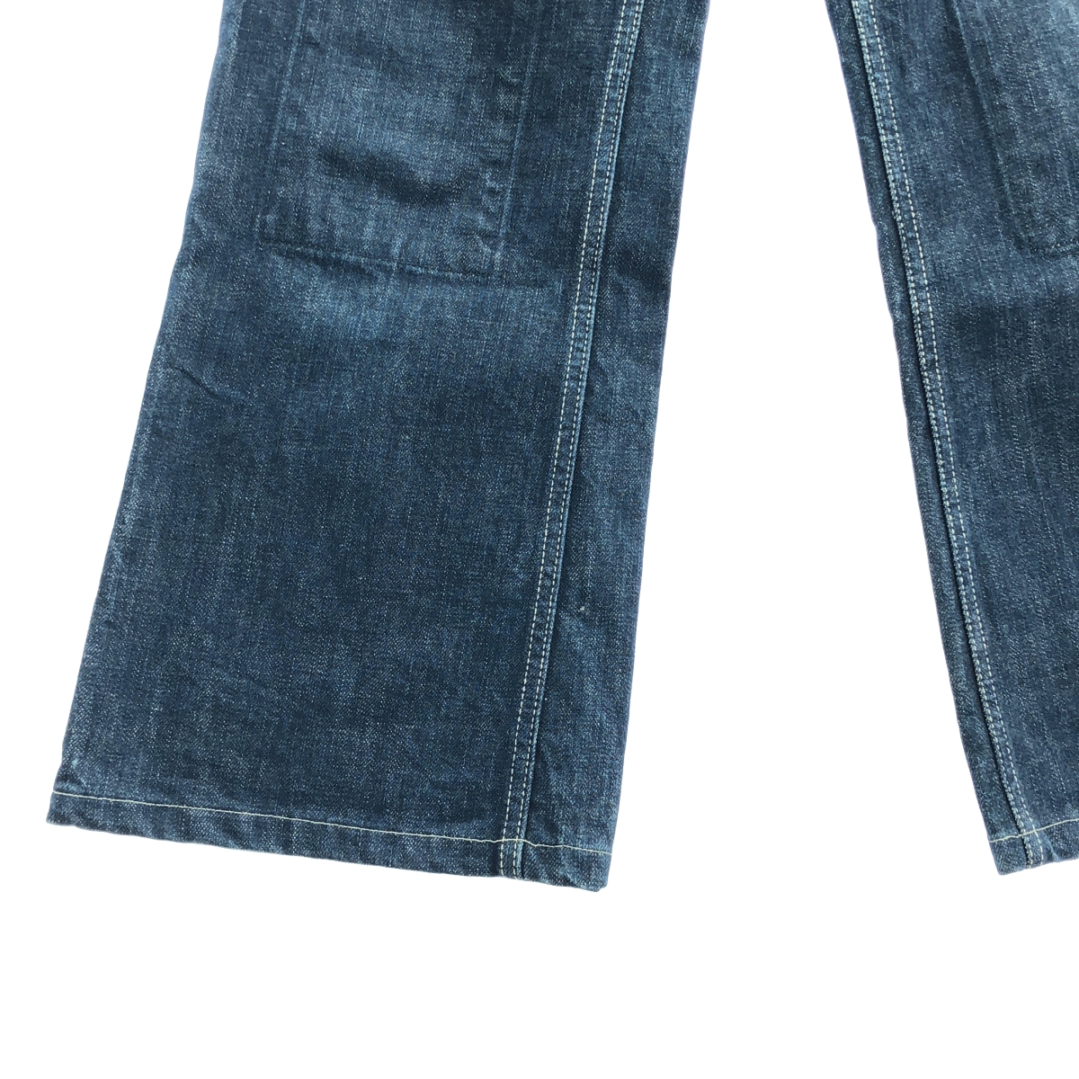 mina perhonen / ミナペルホネン always / 染め加工 レザーパッチ デニムパンツ