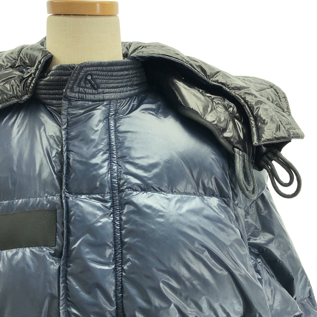 sacai luck / サカイラック オーバーシルエットドローストリング ロング ダウンジャケット / スリーブ・フード着脱可