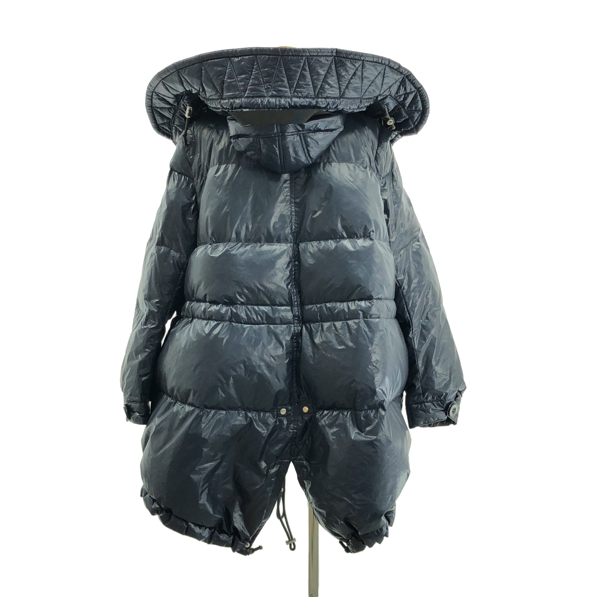 sacai luck / サカイラック オーバーシルエットドローストリング ロング ダウンジャケット / スリーブ・フード着脱可