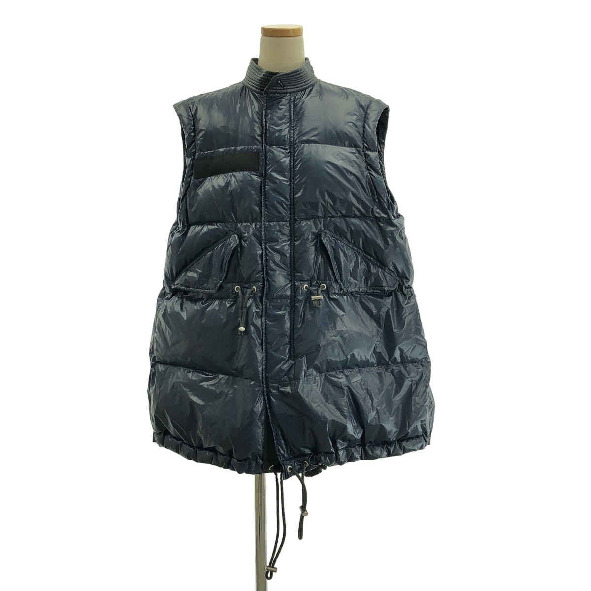 sacai luck / サカイラック オーバーシルエットドローストリング ロング ダウンジャケット / スリーブ・フード着脱可