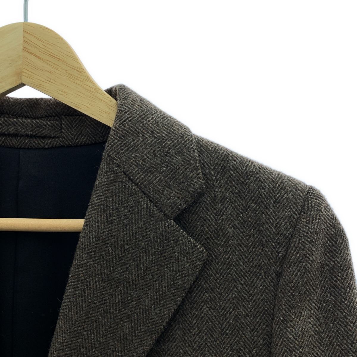 MARGARET HOWELL / マーガレットハウエル × FOX BROTHERS フォックスブラザーズ ウール ヘリンボーン チェスターコート