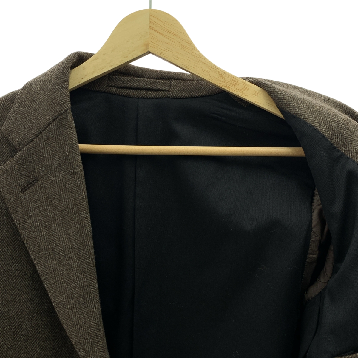 MARGARET HOWELL / マーガレットハウエル × FOX BROTHERS フォックスブラザーズ ウール ヘリンボーン チェスターコート