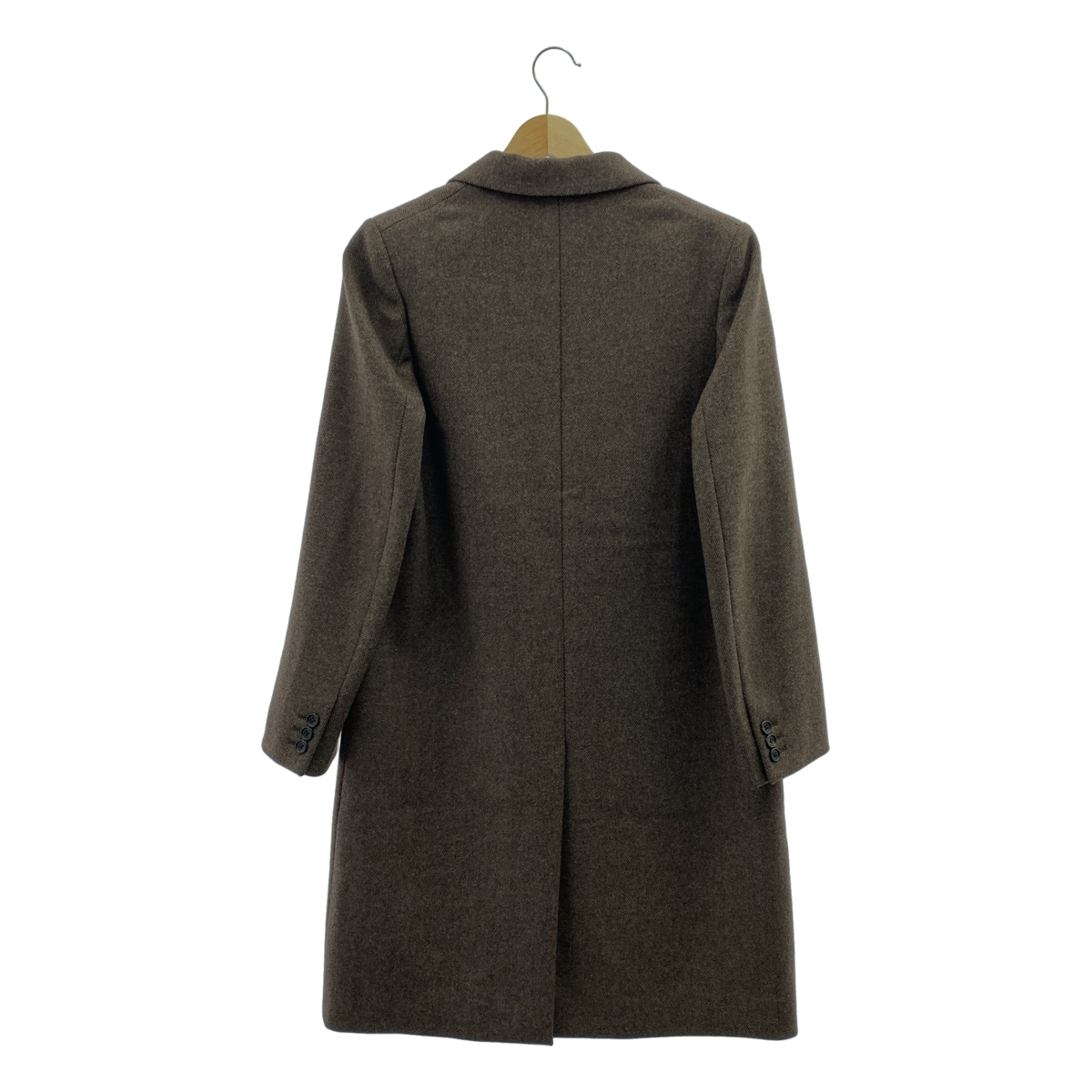 MARGARET HOWELL / マーガレットハウエル × FOX BROTHERS フォックスブラザーズ ウール ヘリンボーン チェスターコート