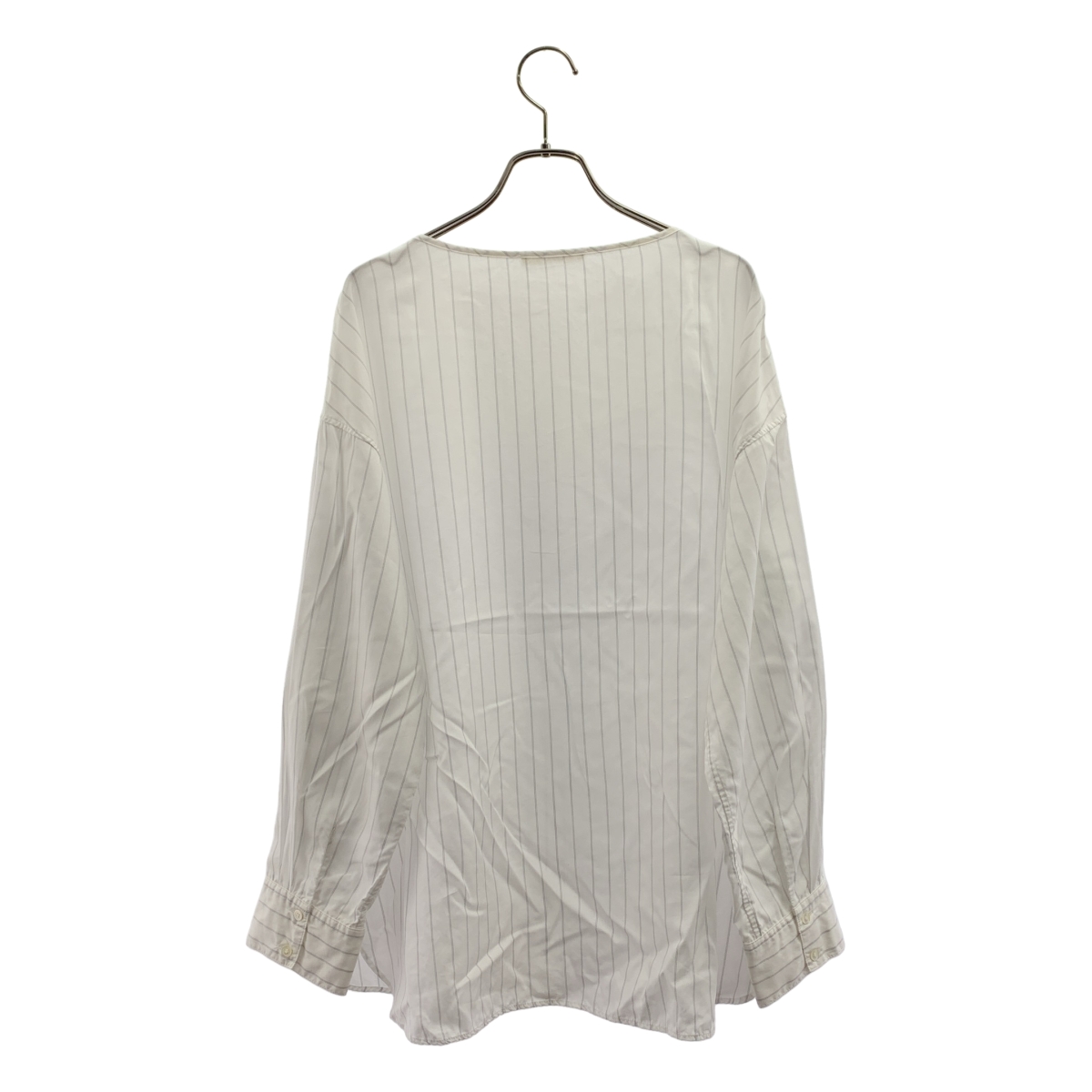 GALERIE VIE / ギャルリーヴィー ストライプ セルロースブロード ボートネックブラウス