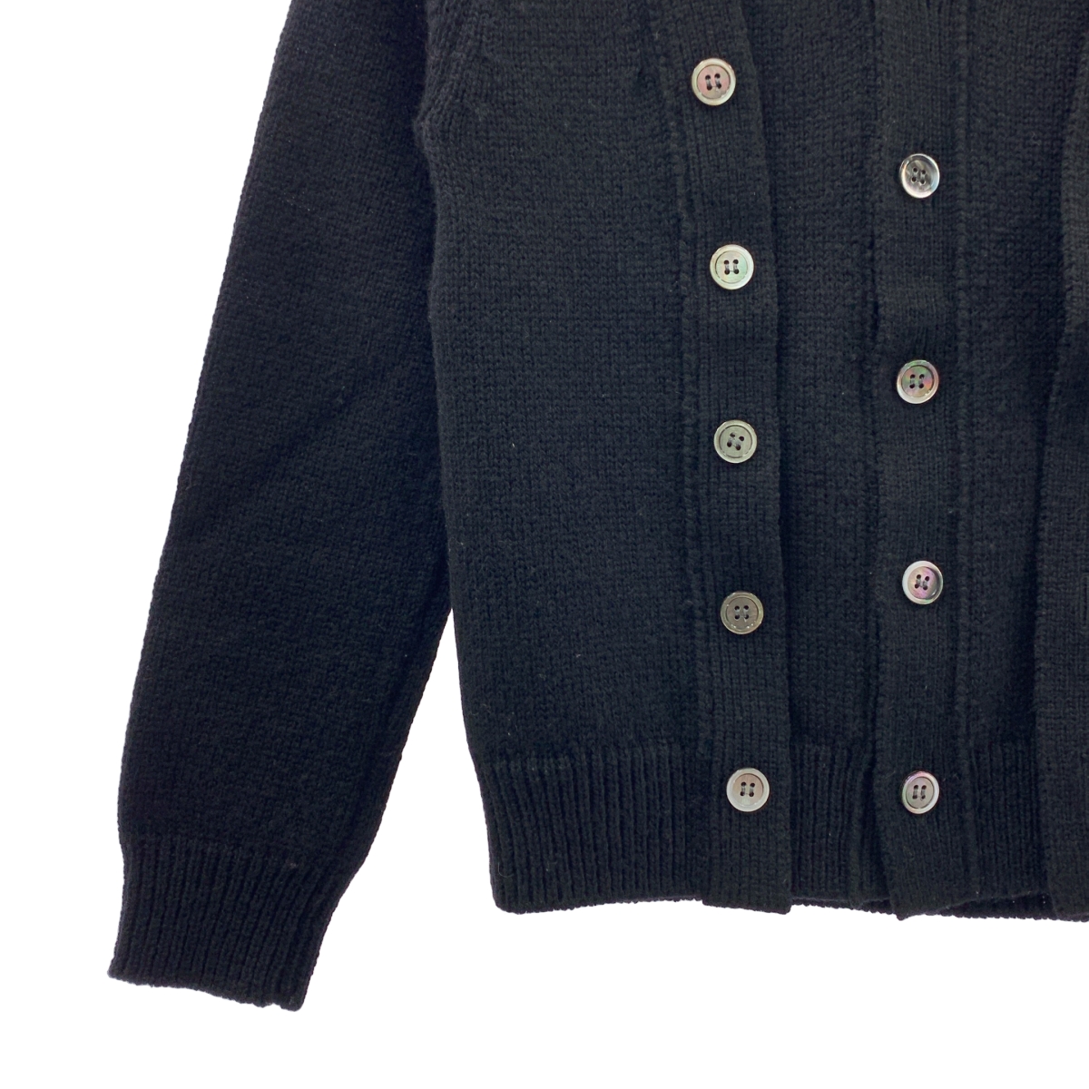 BLACK COMME des GARCONS / ブラックコムデギャルソン Layered Wool Cardigan レイヤード ウール カーディガン