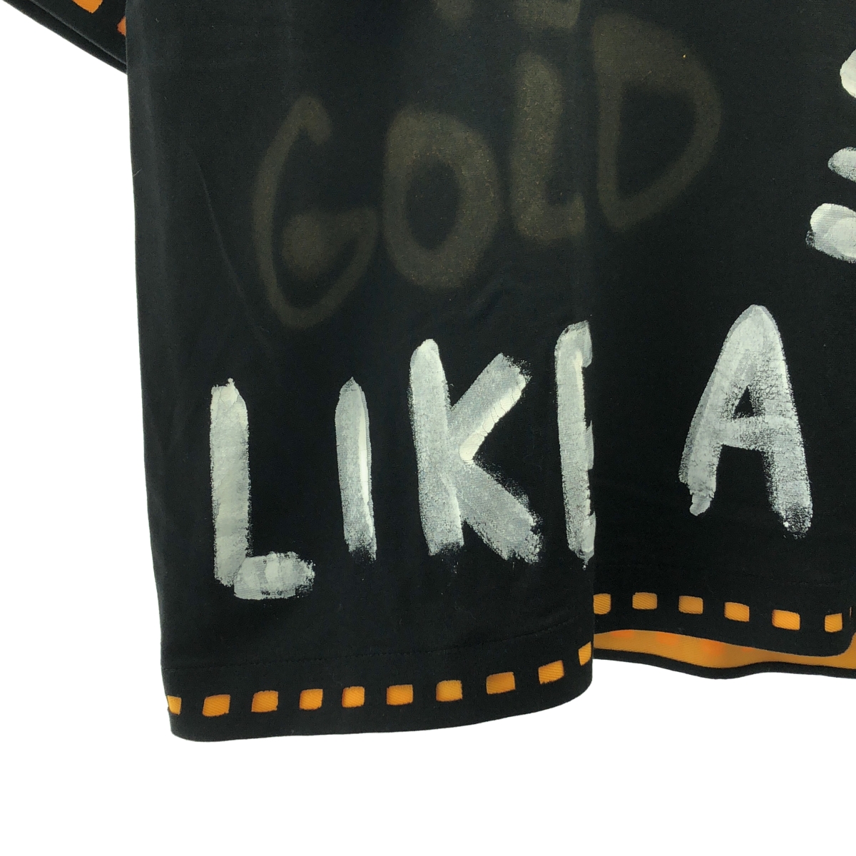 その他 ペンキ加工 ロゴ  クルーネック Tシャツ カットソー