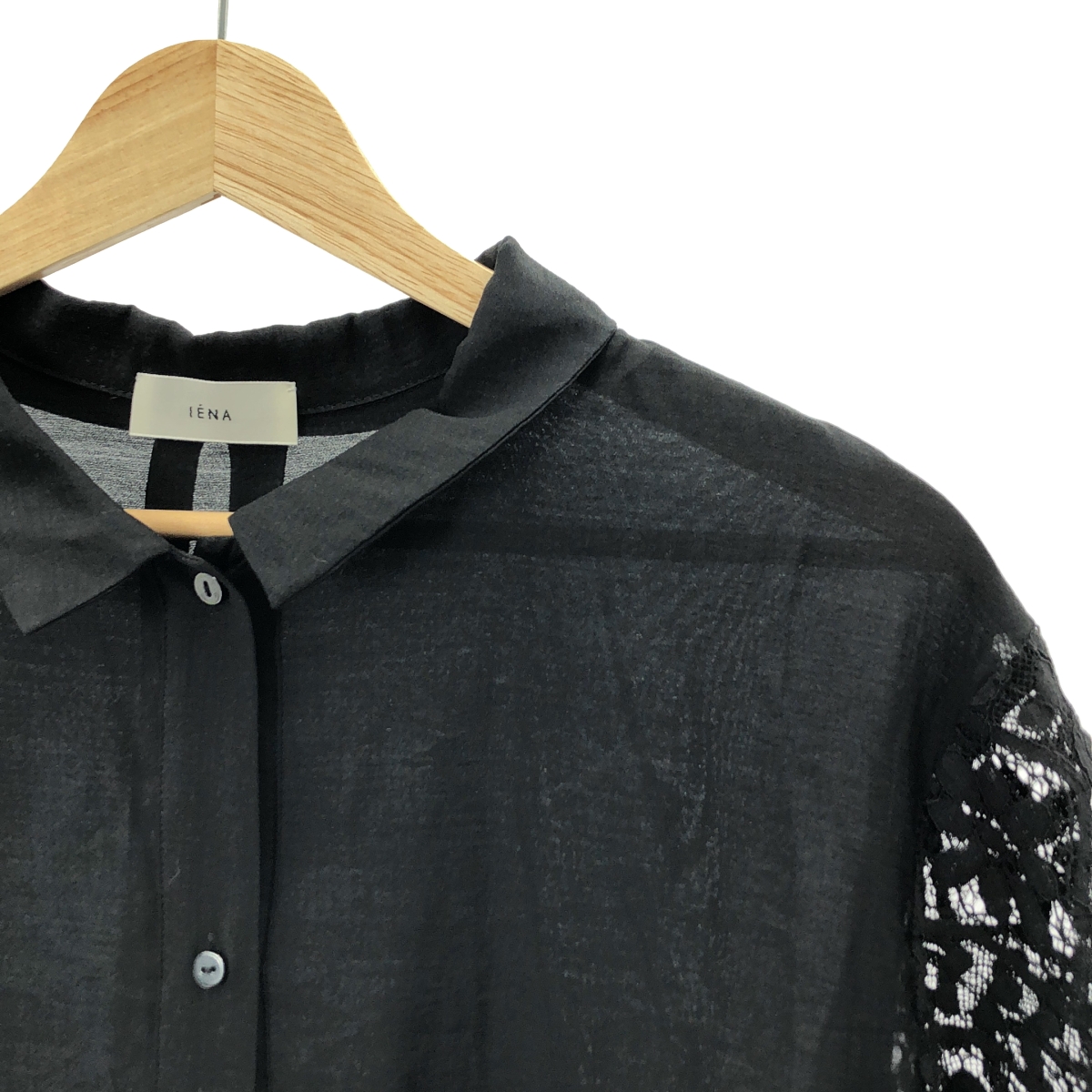 IENA / イエナ レーヨン レース シアーシャツ