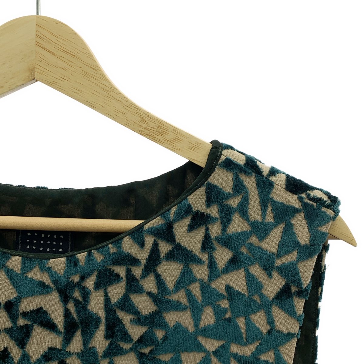 mina perhonen / ミナペルホネン lit ベルベット バルーン ノースリーブワンピース