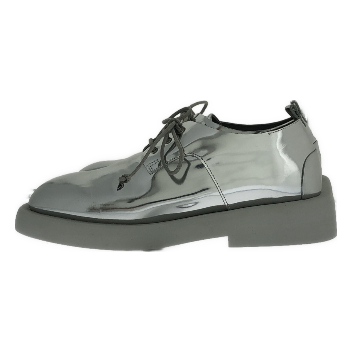 その他 レザー メタリック レースアップ シューズ