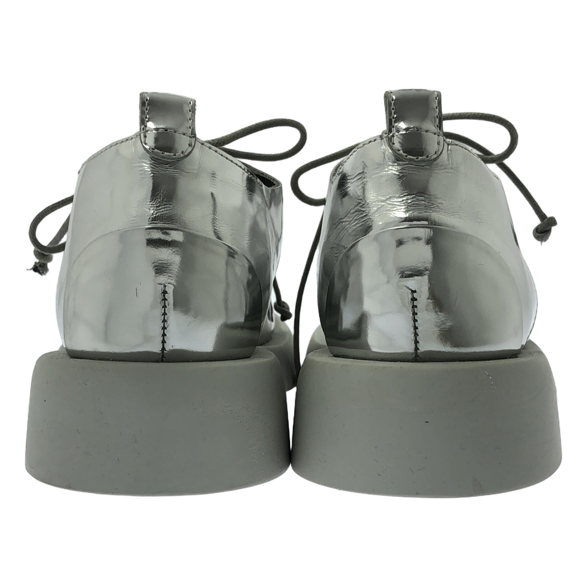 その他 レザー メタリック レースアップ シューズ