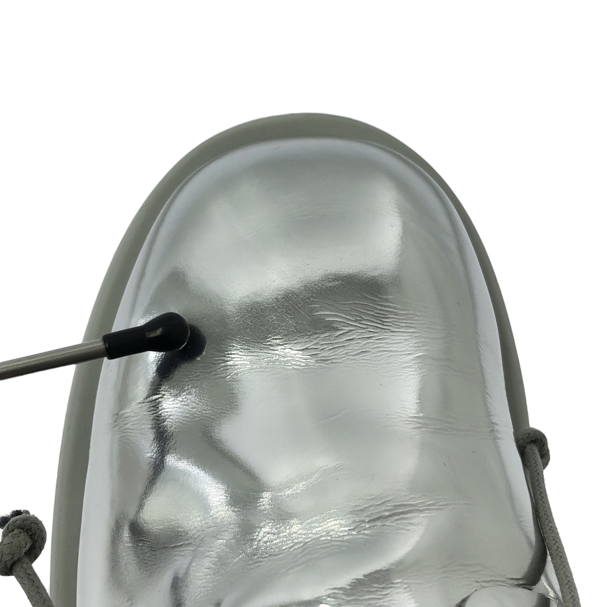 その他 レザー メタリック レースアップ シューズ