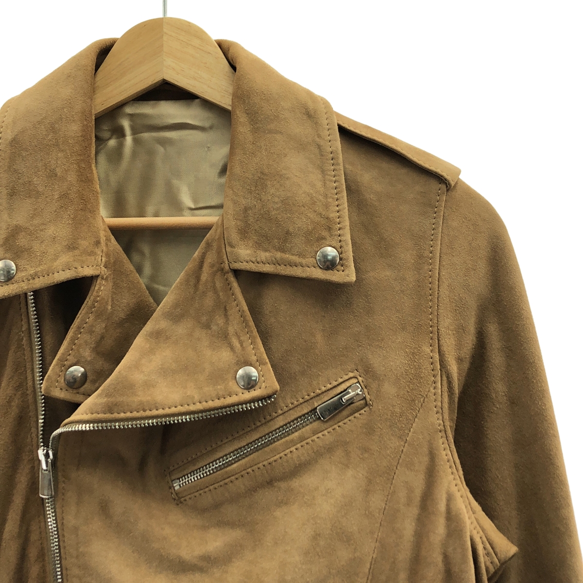 その他 【AGLINI / アグリーニ】 シープ スエード ライダースジャケット