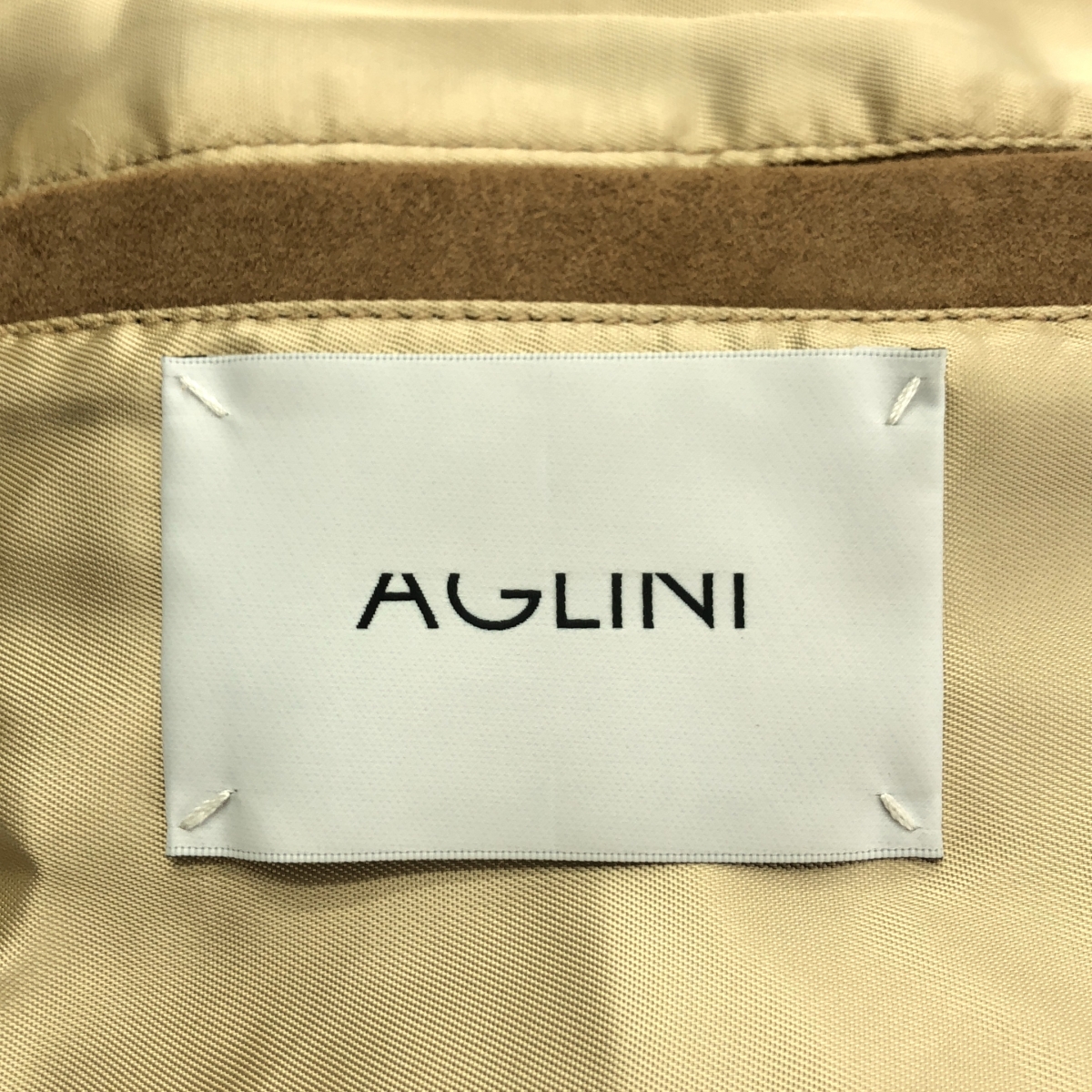 その他 【AGLINI / アグリーニ】 シープ スエード ライダースジャケット