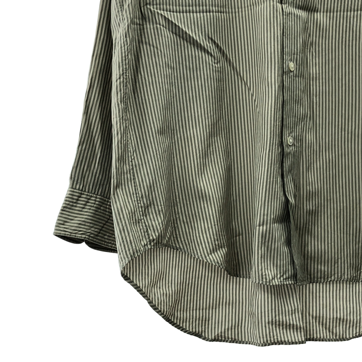 MAATEE&SONS / マーティー&サンズ CHARLES SILK COTTON STRIPE チャールズ シルク コットン ストライプ シャツ