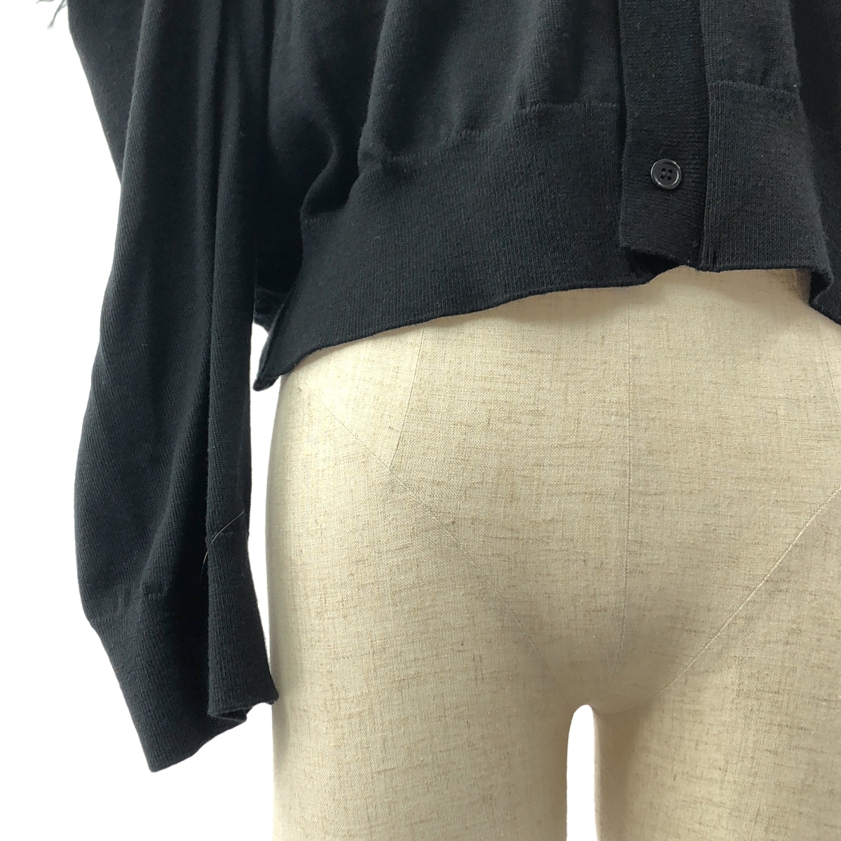 noir kei ninomiya / ノワールケイニノミヤ チュール フリル 装飾 カットアウト ニット カーディガン