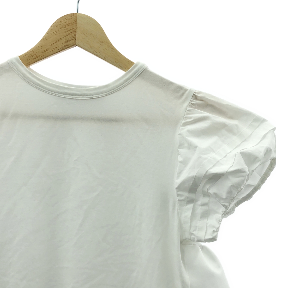 YOKO CHAN / ヨーコチャン ヘムギャザー パフスリーブ カットソー