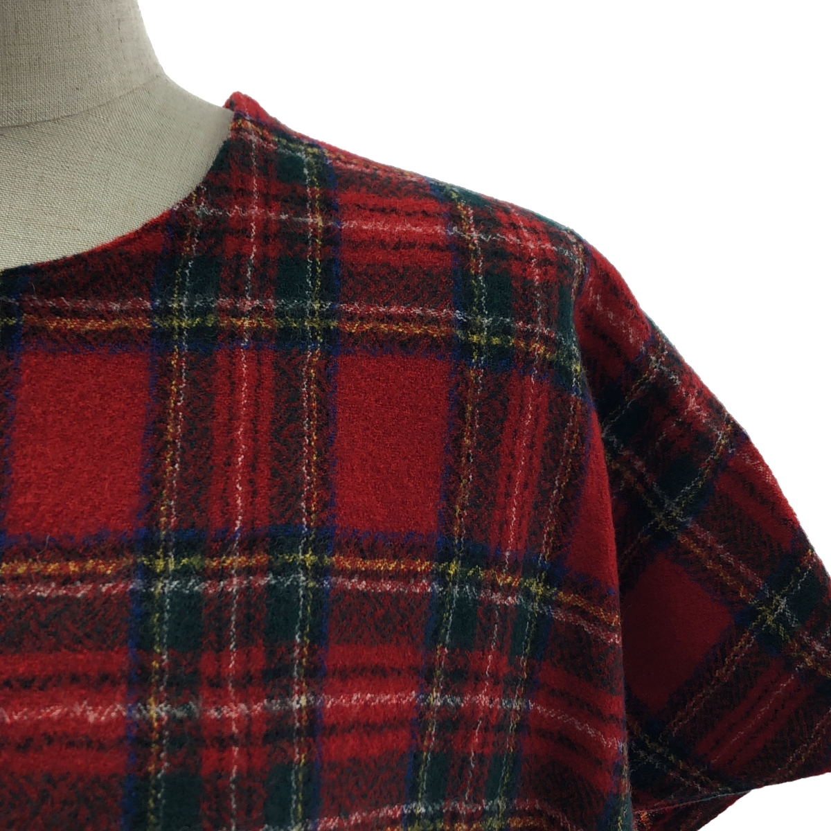 R & D.M.Co- / オールドマンズテーラー WOOL TARTAN CHECK POCET DRESS ウール タータンチェック ポケットドレス ワンピース